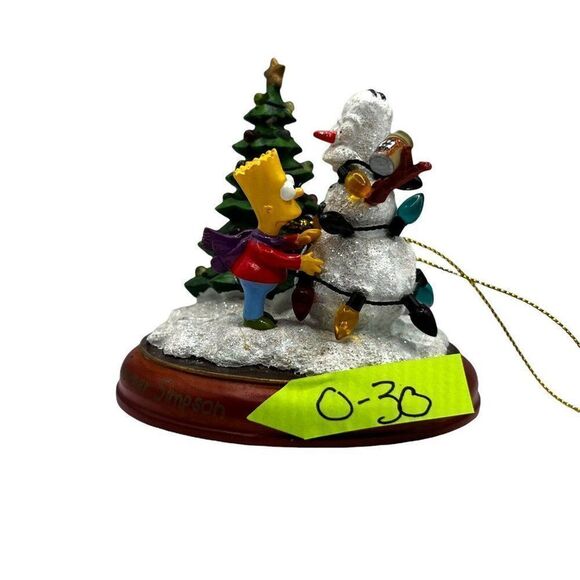 The Simpsons Sno-Mer Simpson Bradford 2002 Illuminated Christmas Ornament - Picture 5 of 5